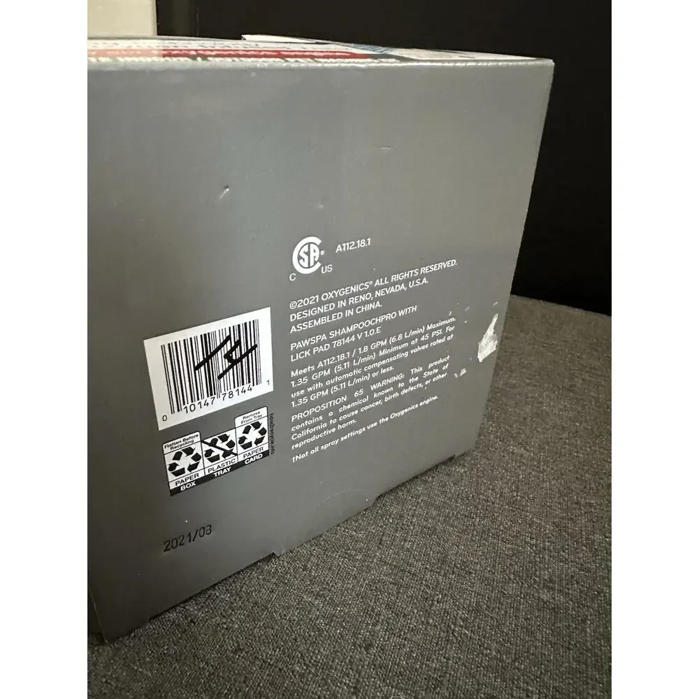 PawSpa ShampoochPro Oxygenics Pet Washer Dog Bath Sprayer Lick Pad New Open Box